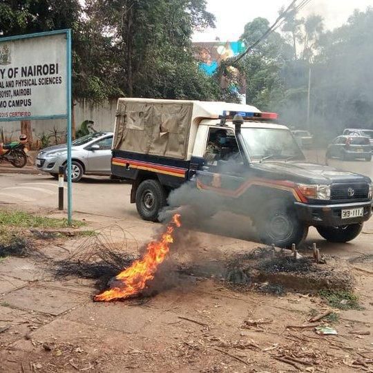 Police disperse student protests at University of Nairobi