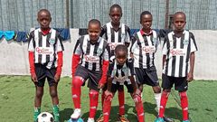 Children in the A3T Soccer Academy donning the kits donated from RHP Colts FC (Courtesy of A3T)