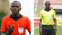 Elite Kenyan referees Peter Waweru Kamaku (left) and Gilbert Cheruiyot (right) have been selected for the 2021 Africa Cup of Nations final tournament in Cameroon beginning January 9 to 6 February 2022.
