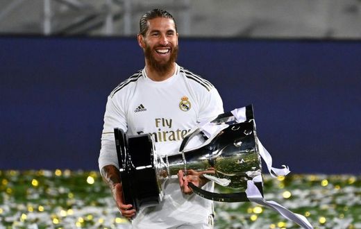Sergio Ramos won five Spanish league titles with Real, the last of them in July 2020
