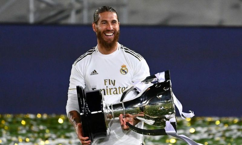 Sergio Ramos won five Spanish league titles with Real, the last of them in July 2020