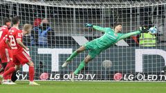Evan Ndicka scored a late winner for Frankfurt against Union Berlin on Sunday