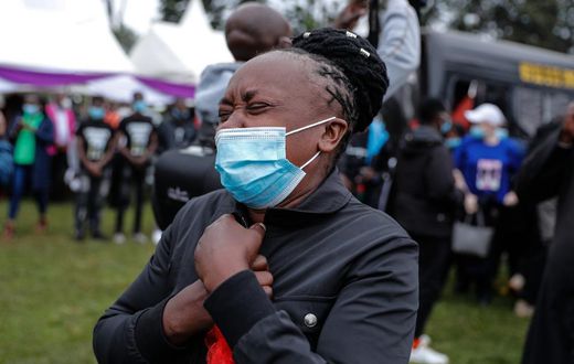 Benson Njiru and Emmanuel Mutura's mother mother overwhelmed by the pain of a parent burying her children.