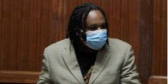 Peter Kihika Wangari in court on August 10, 2021