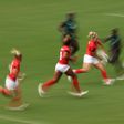 CHOFU, JAPAN - JULY 30: Abi Burton of Team Great Britain runs with the ball in the Women’s pool A match between Team Great Britain and Team Kenya during the Rugby Sevens on day seven of the Tokyo 2020 Olympic Games at Tokyo Stadium on July 30, 2021 in ...