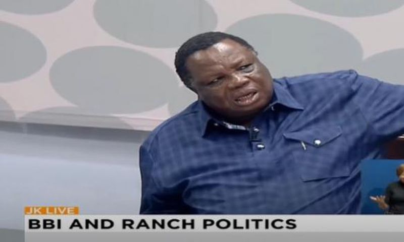 COTU Secretary General Francis Atwoli during an interview with Jeff Koinange