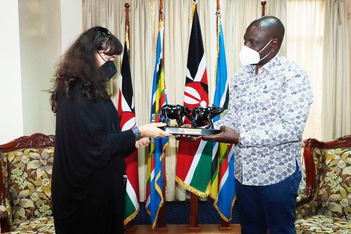 President William Ruto meets Romania Ambassador to Kenya Julia Pataki