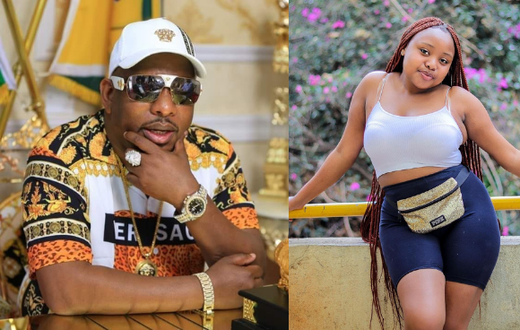 Mike Sonko and his daughter Sandra Mbuvi
