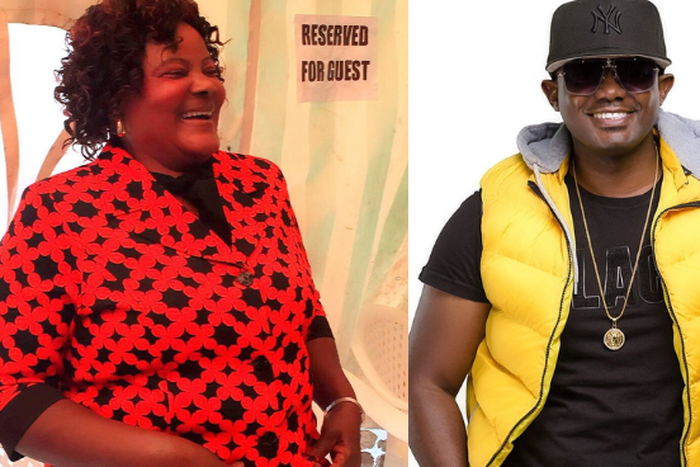 DJ Space and with his Mother