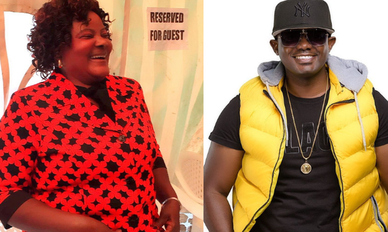 DJ Space and with his Mother