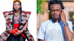 Eric Omondi slaps Bahati with Bundles of Money at Listening party of his Album (Video)