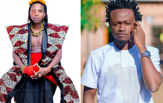 Eric Omondi slaps Bahati with Bundles of Money at Listening party of his Album (Video)