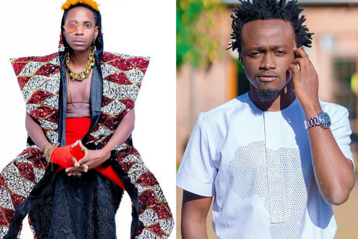 Eric Omondi slaps Bahati with Bundles of Money at Listening party of his Album (Video)