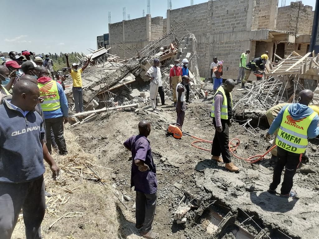 Over 20 people trapped after building collapsed in Kisumu