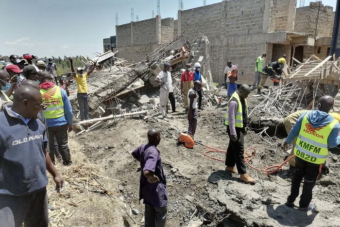 Over 20 people trapped after building collapsed in Kisumu