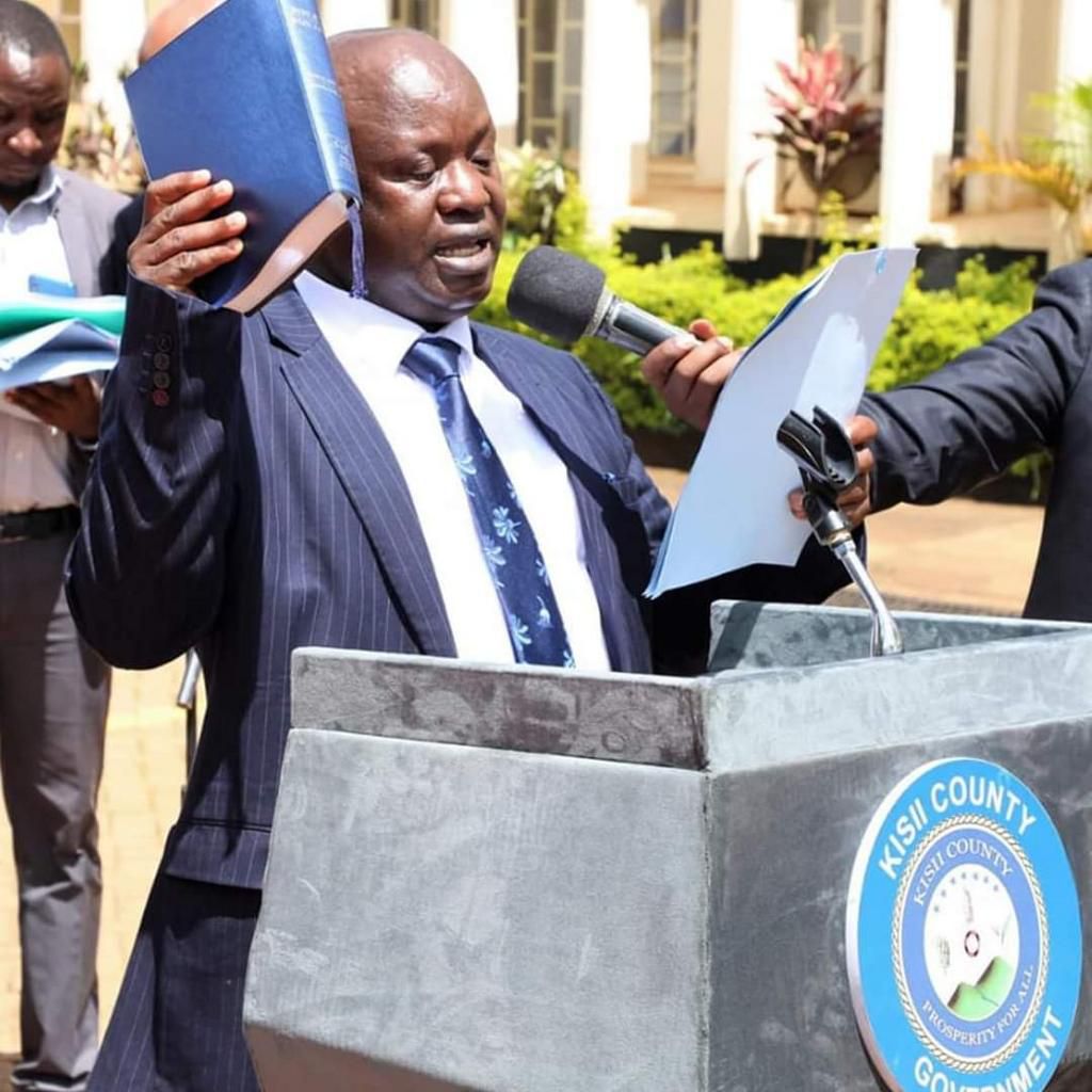 The late Kisii County Public Service Board Chairman Evans Mamboleo