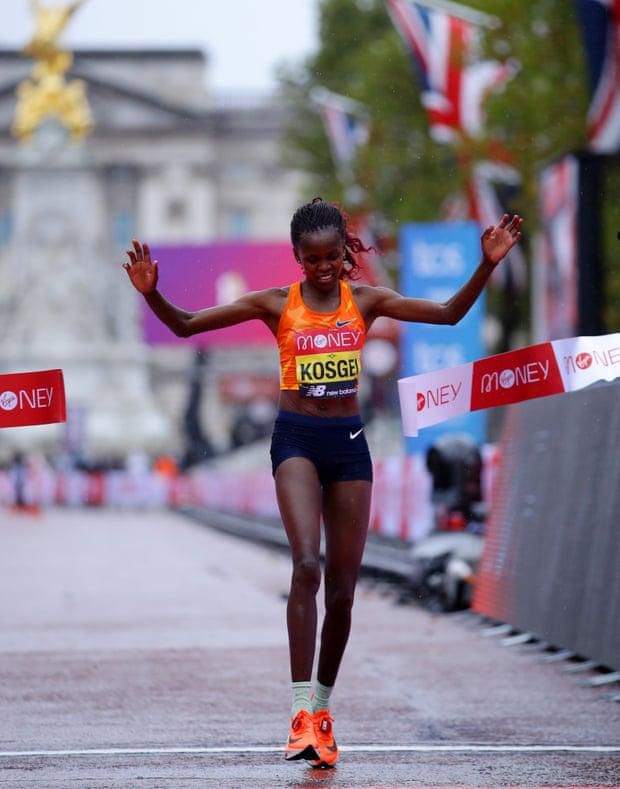 Brigid Kosgei won the last Women's London Marathon