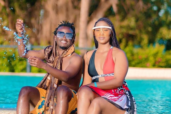 Singer Bahati and Diana Marua