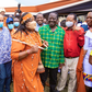Mama Ida Odinga adorned in the Kikuyu traditional attire for women, christened "Nyawira" during Raila Odinga's Nyeri tour