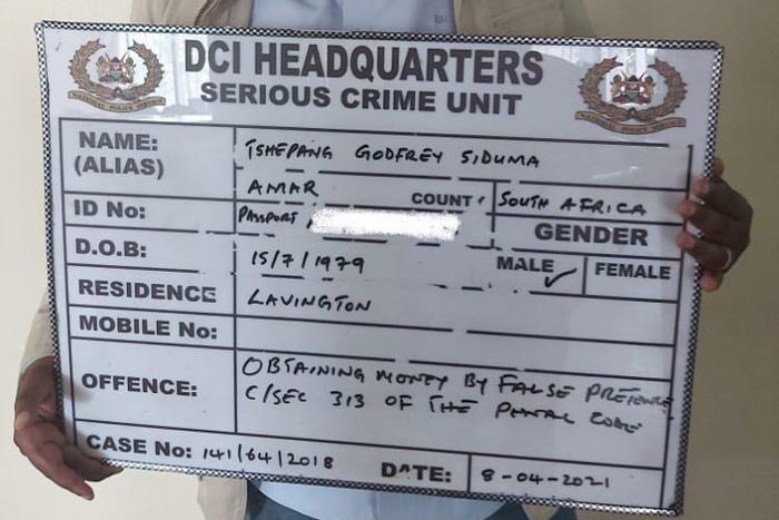 DCI arrest South African fraudster