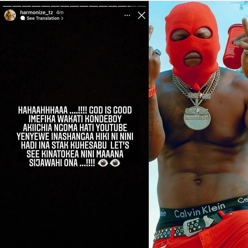 Harmonize shocks many has his new tune clocks 2 million views within 14 hours [Screenshot]