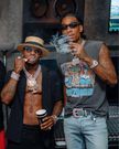 Singer Diamond Platnumz with Wiz Khalifa in the US