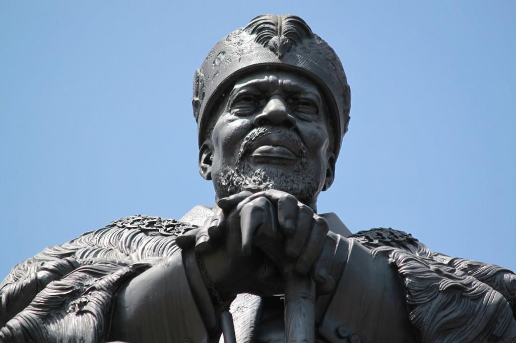 The 12-foot statue of Kenya’s first President Jomo Kenyatta at KICC