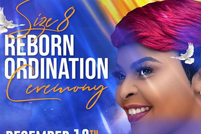 Size 8 ordinated as a pastor