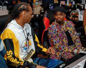 Diamond Platnumz in studio with Snoop Dogg