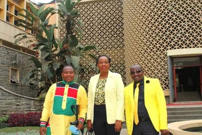 Kenyan MPs don yellow themed attire as UDA MP for Kiambaa Constituency, John Wanjiku Njuguna takes oath of office