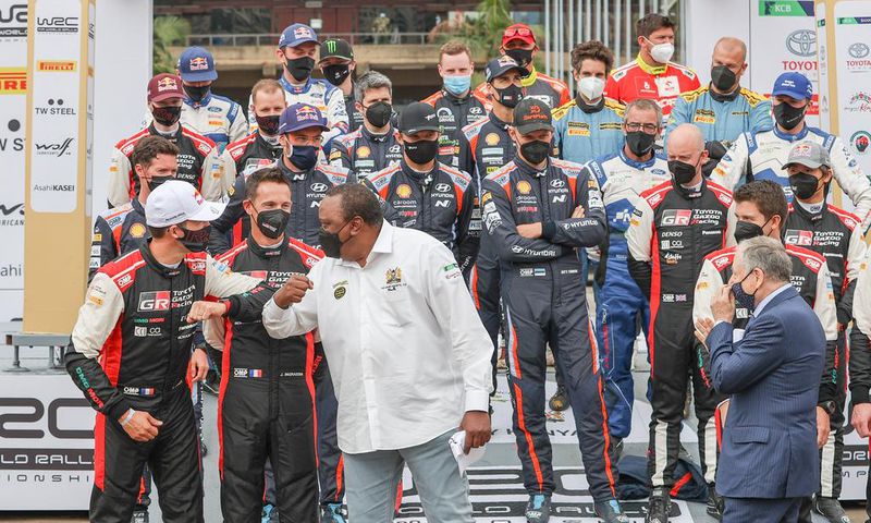 President Uhuru Kenyatta Flags off the WRC Safari Rally 2021 at KICC