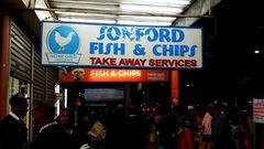 Sonford fish and chips restaurant along Moi Avenue, Nairobi.