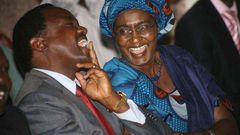 Wiper Party Leader Kalonzo Musyoka and his Wife Pauline Musyoka
