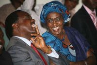 Wiper Party Leader Kalonzo Musyoka and his Wife Pauline Musyoka