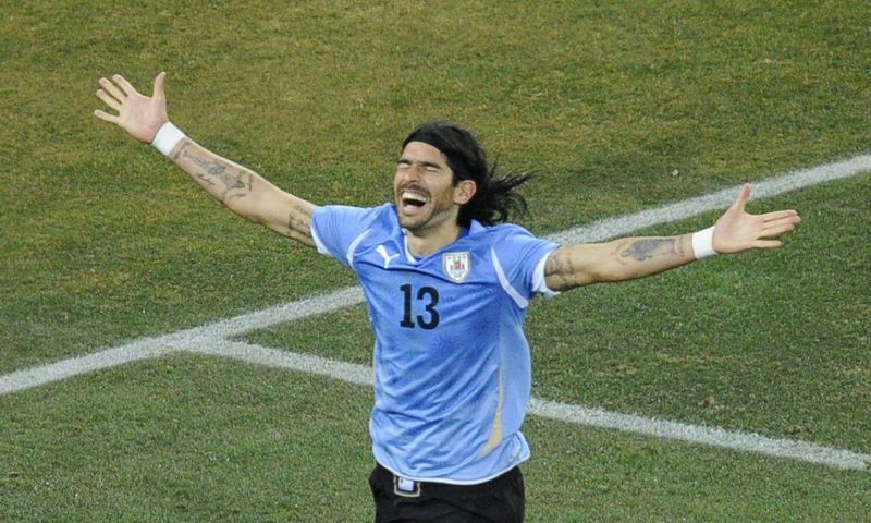 Sebastian Abreu converted the winning spot kick when Uruguay beat Ghana in a  2010 World Cup quarter-final
