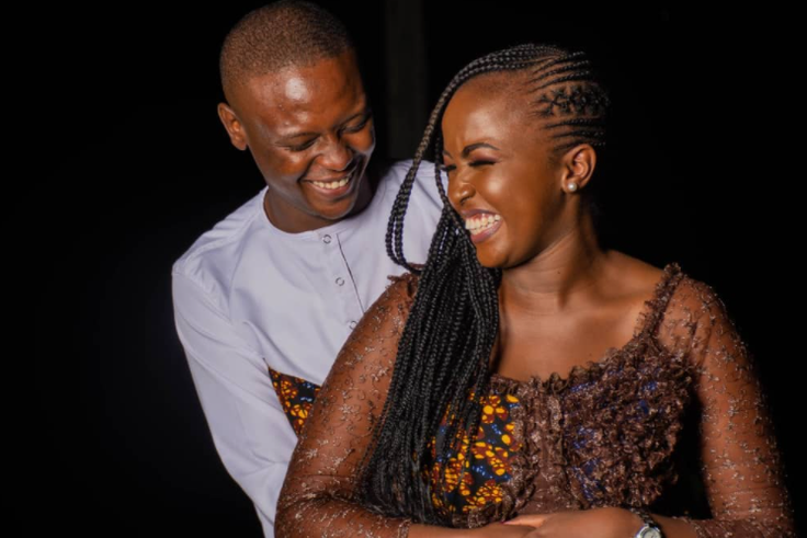 BBC journalist Grace Kuria with hubby-to-be Joseph Kanja during their Ruracio ceremony held in Murang'a