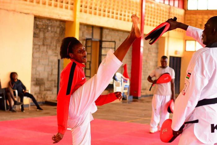 Faith Ogalo, a Student from Kibabii University qualified for the 2020 Tokyo Olympics after emerging victorious in her Taekwondo heavy weight category final clash at the 2020 Africa qualifiers in Rabat, Morocco.