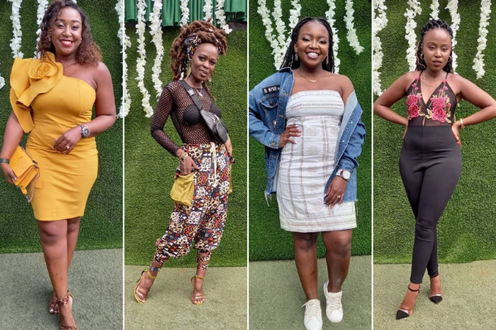 Judge Betty Kyallo, influencer Swiry Nyar Kano, comedian Esther Kazungu and food influencer Miss Nguru at the Pulse Influencer Awards 2021