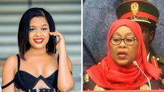 Nandy and President Samia Hassan Suluhu