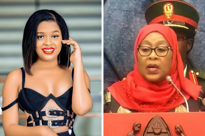 Nandy and President Samia Hassan Suluhu