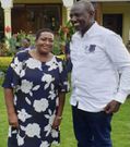 Deputy President William Ruto with businesswoman Mary Wambui Mungai