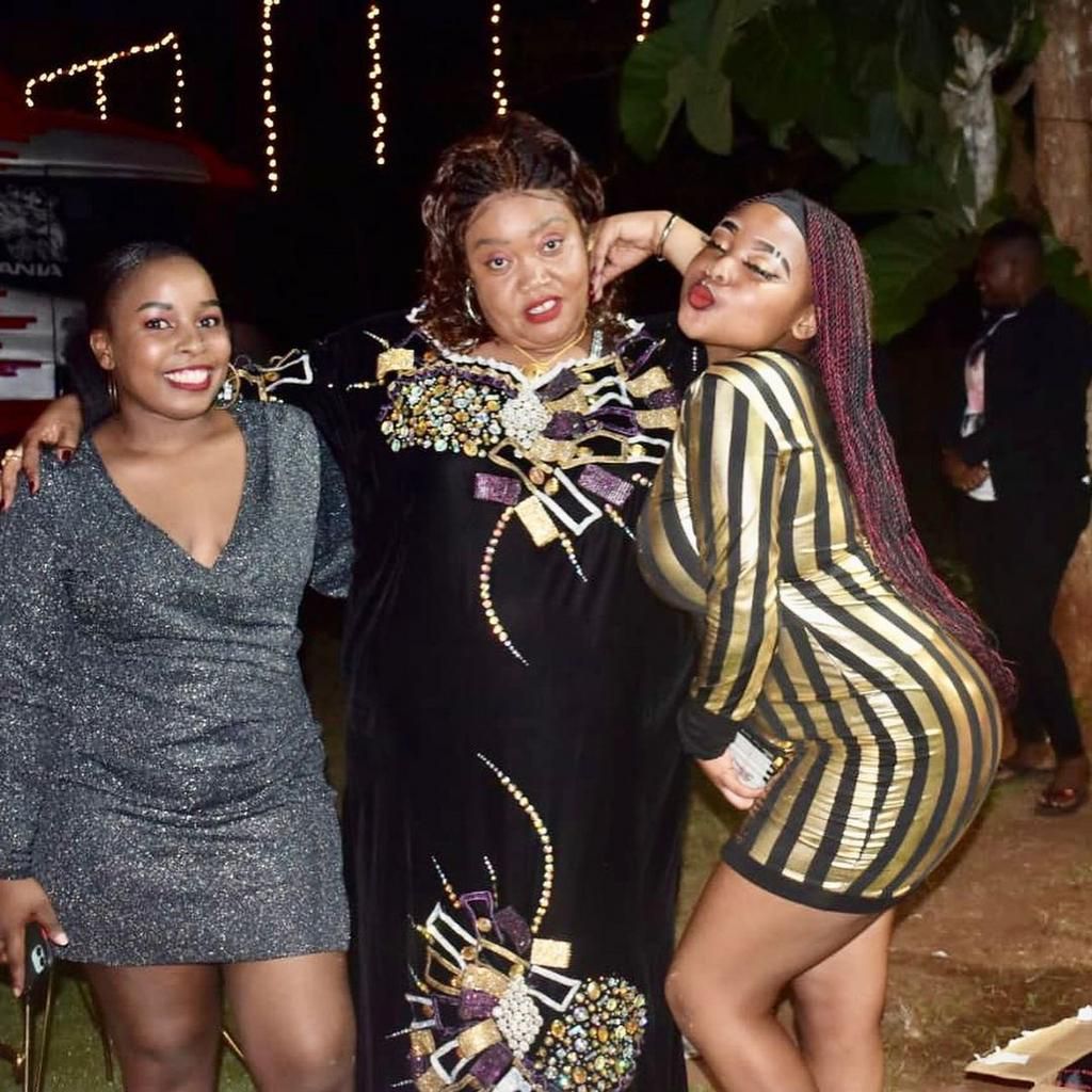 Saumu Mbuvi , Primrose Mbuvi (Wife) and Sandra
