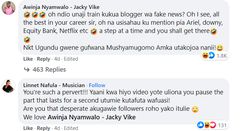 Actress Jackie Vike aka Awinja claps back