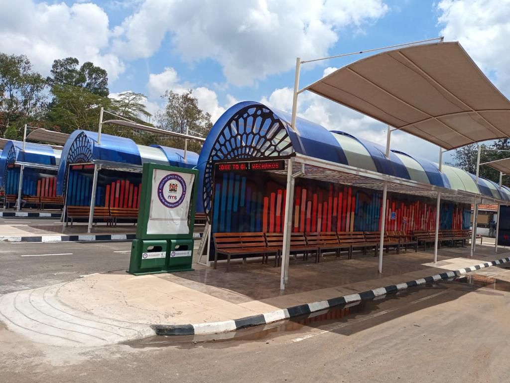Newly finished PSV Green Park terminus in Nairobi