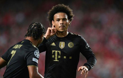 Leroy Sane scored twice as Bayern overpowered Benfica in the second half in Lisbon