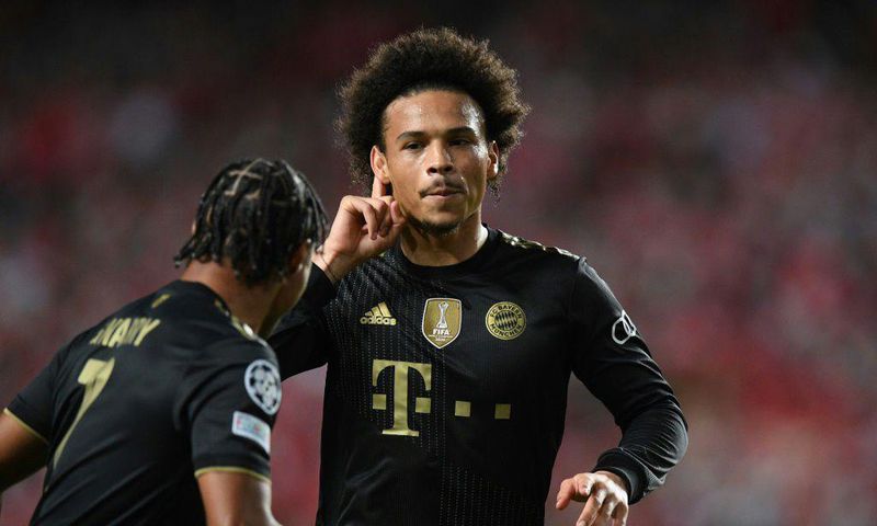 Leroy Sane scored twice as Bayern overpowered Benfica in the second half in Lisbon