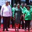President Uhuru Kenyatta with Land CS Faridah Karoney during the launch of the National Land Information Management System (NLIMS)