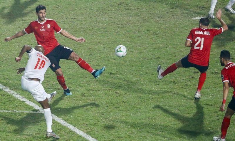 Name game: Al-Ahly midfielder Mahmoud Abdelrazek Hassan Fadlala, wears Shikabala on his shirt