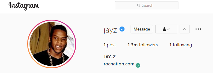 American rapper and billionaire Jay Z has finally joined the social media app, Instagram.