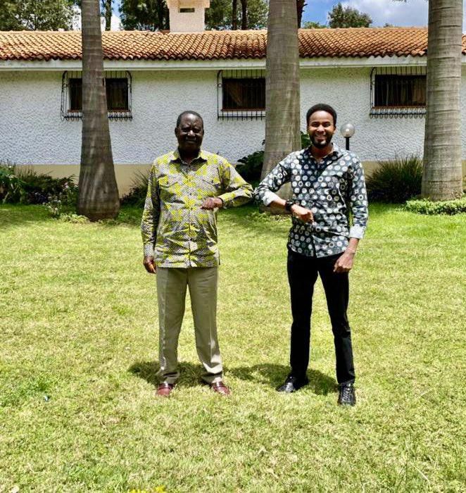 Hassan Joho, Sen. Abdul Haji visit Raila Odinga at his Karen residence (Photos)